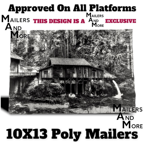 50 10X13 Poly Mailers Vintage Cedar Creek Grist Mill WA PRICE IS FIRM - Picture 5 of 7